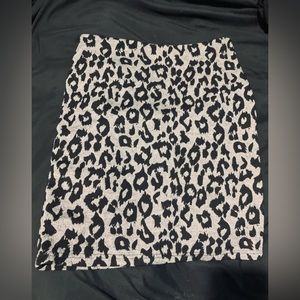 Soaked Leopard Skirt